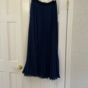 Elegant micro-pleat maxi skirt by BCBG Max Azria